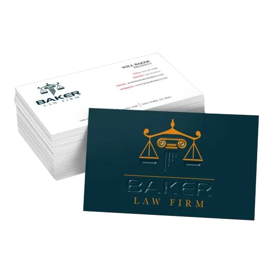 3.5in x 2n Business Cards, Spot UV Finish